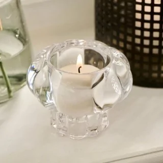 vendbar lysestage i glas