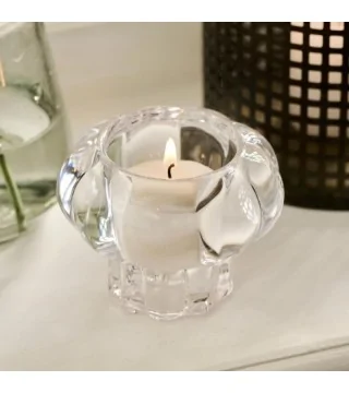 vendbar lysestage i glas