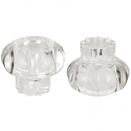 vendbar lysestage i glas