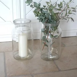 Stor glasvase / glaskrukke