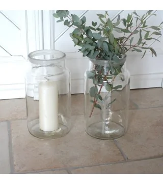 Stor glasvase / glaskrukke