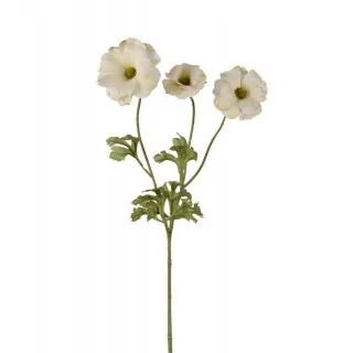 smørblomst i hvid/grøn