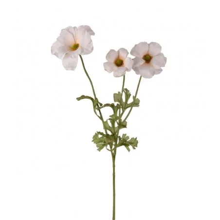 Kunstig smørblomst cream - 54 cm.