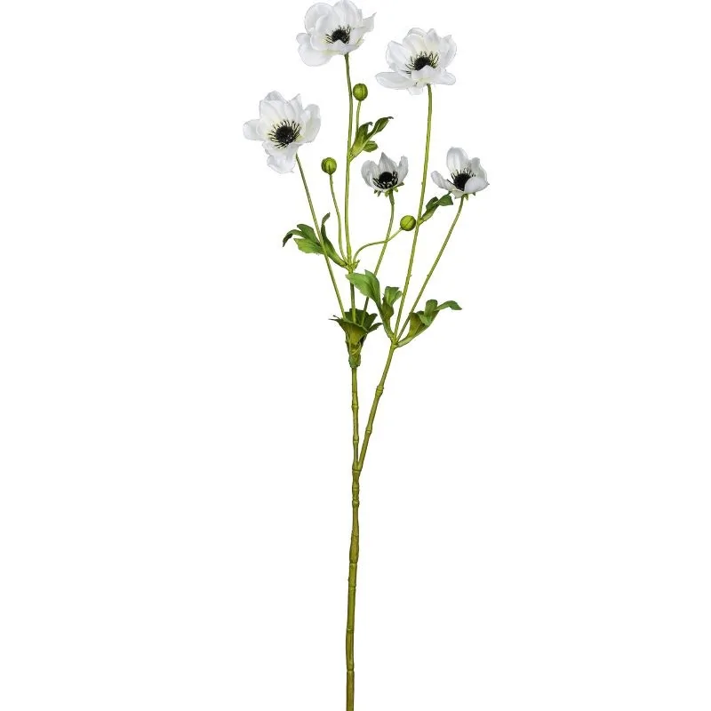 kunstig anemone i hvid