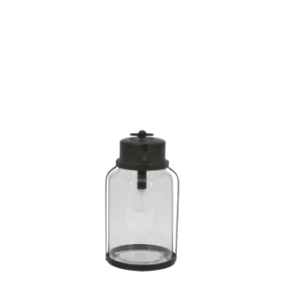 Staldlanterne m. pære H23 cm.