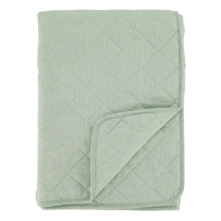Vattæppe lysegrønne striber 130x180