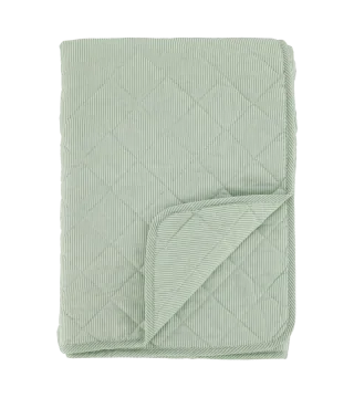 Vattæppe lysegrønne striber 130x180