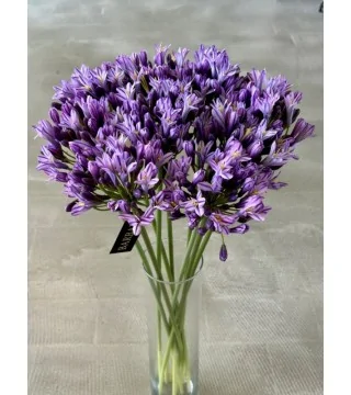 Naturtro kunstig skærmlilje i lilla 70 cm i vase