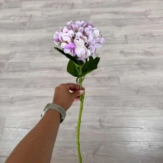 Kunstig hortensia i rosa med Real Touch-kronblade