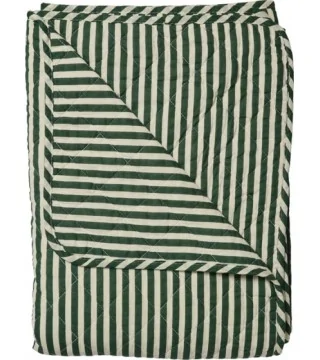 Vattæppe grønne striber 140x180 cm