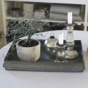 Bakke / pyntebakke i zink look 