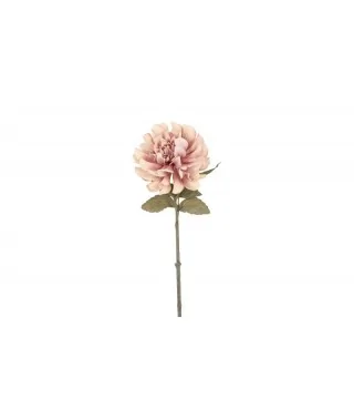 Kunstig dahlia lys rosa 57 cm til vase og buketter