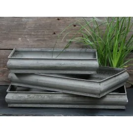 Bakke i antique zink look - Lille
