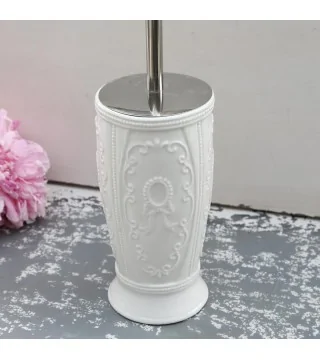 Toiletbørste i hvid keramik fra Chic Antique