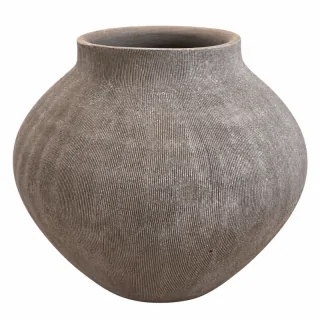 Flot rustik vase gråmeleret
