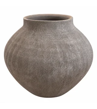 Flot rustik vase gråmeleret