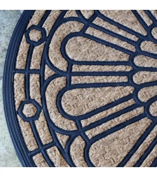 Dørmåtte filigranmønster – kokosfibre og gummi