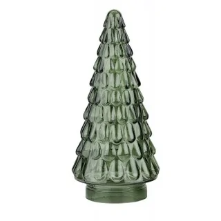 Grønt juletræ i glas - 24 cm.