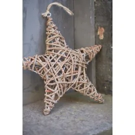 Stjerne omviklet af træ - 36 x 36 cm