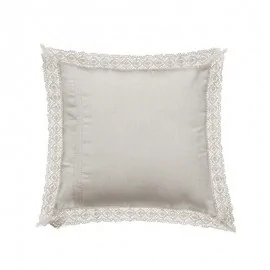 Pude med blonderamme - L50/B50 cm