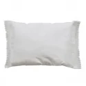 Pude med blondekant - L70/B50 cm