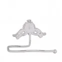 Toiletpapirholder m. dekor - hvid