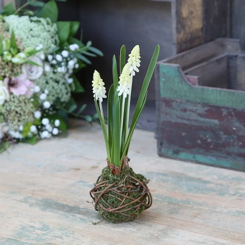 Fleur Perlehyacintløg - kunstig blomst