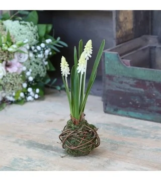 Fleur Perlehyacintløg - kunstig blomst