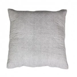 Pyntepude med olmer striber - L60/B60 cm hvid/grå