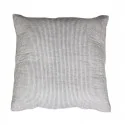 Pyntepude med olmer striber - L60/B60 cm hvid/grå