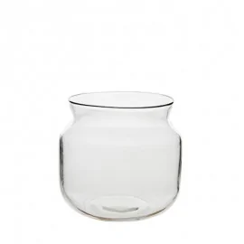 Glasvase i klar glas