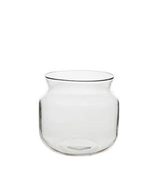 Glasvase i klar glas