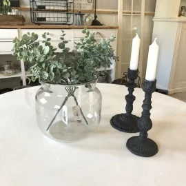 Glasvase i klar glas