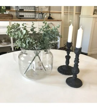 Glasvase i klar glas
