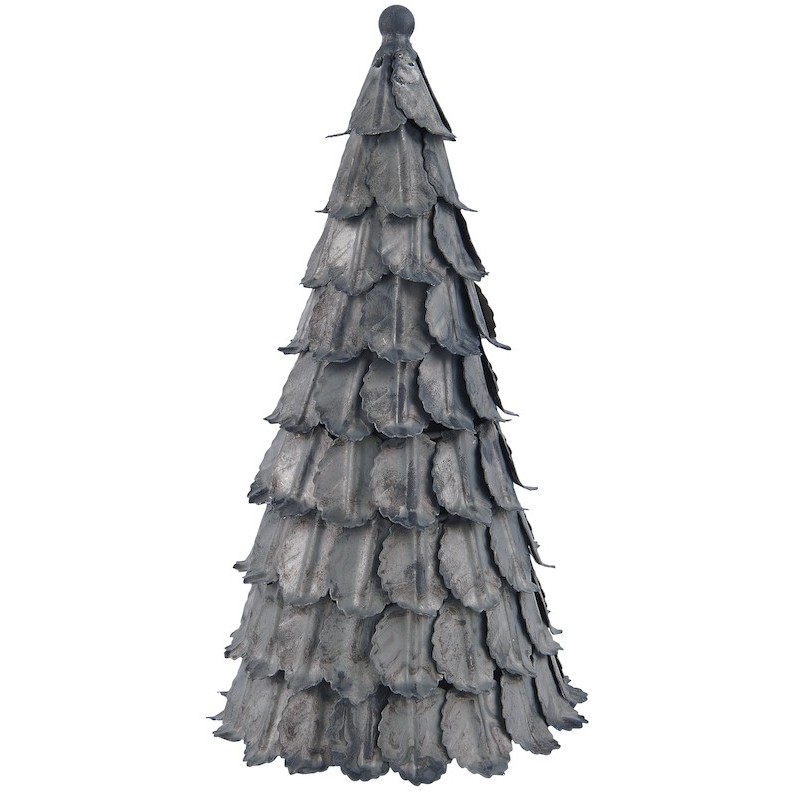 Juletræ i zink look - 25,5 cm