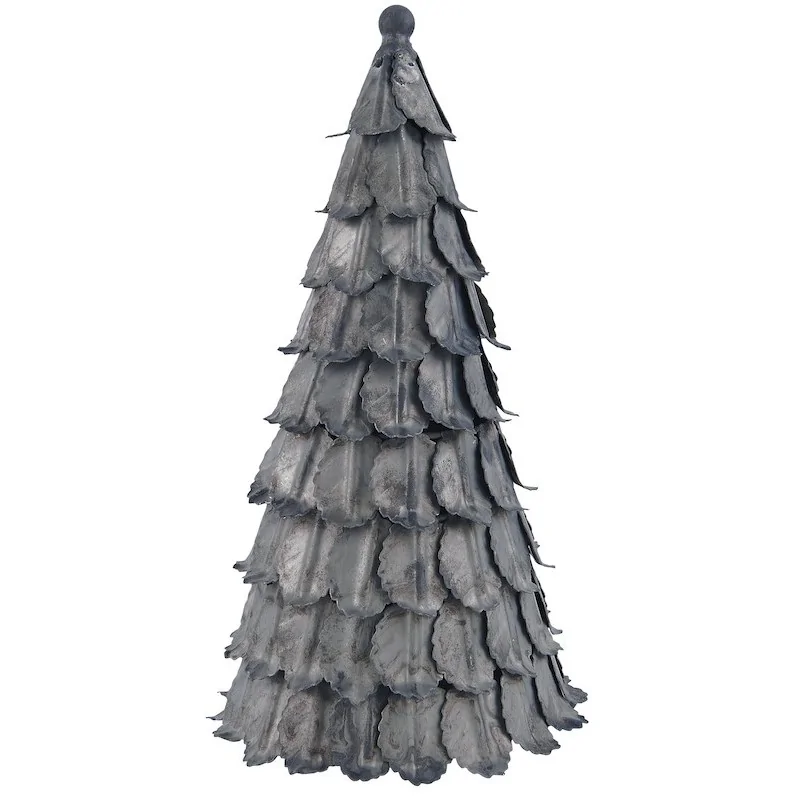 Juletræ i zink look - 25,5 cm