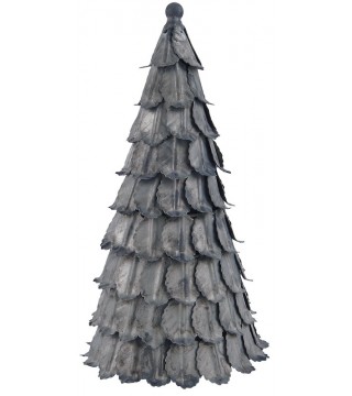 Juletræ i zink look - 25,5 cm