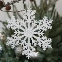 Iskrystal med glimmer til ophæng - Ø20 cm.